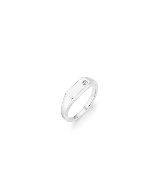 【즉납】A13 Slim Signet Ring 