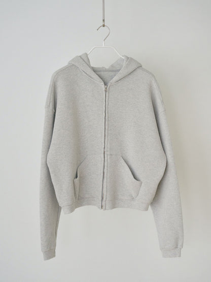 MARAN Current Waffle Hoodie Zip-up - Light Gray 商品画像18/21