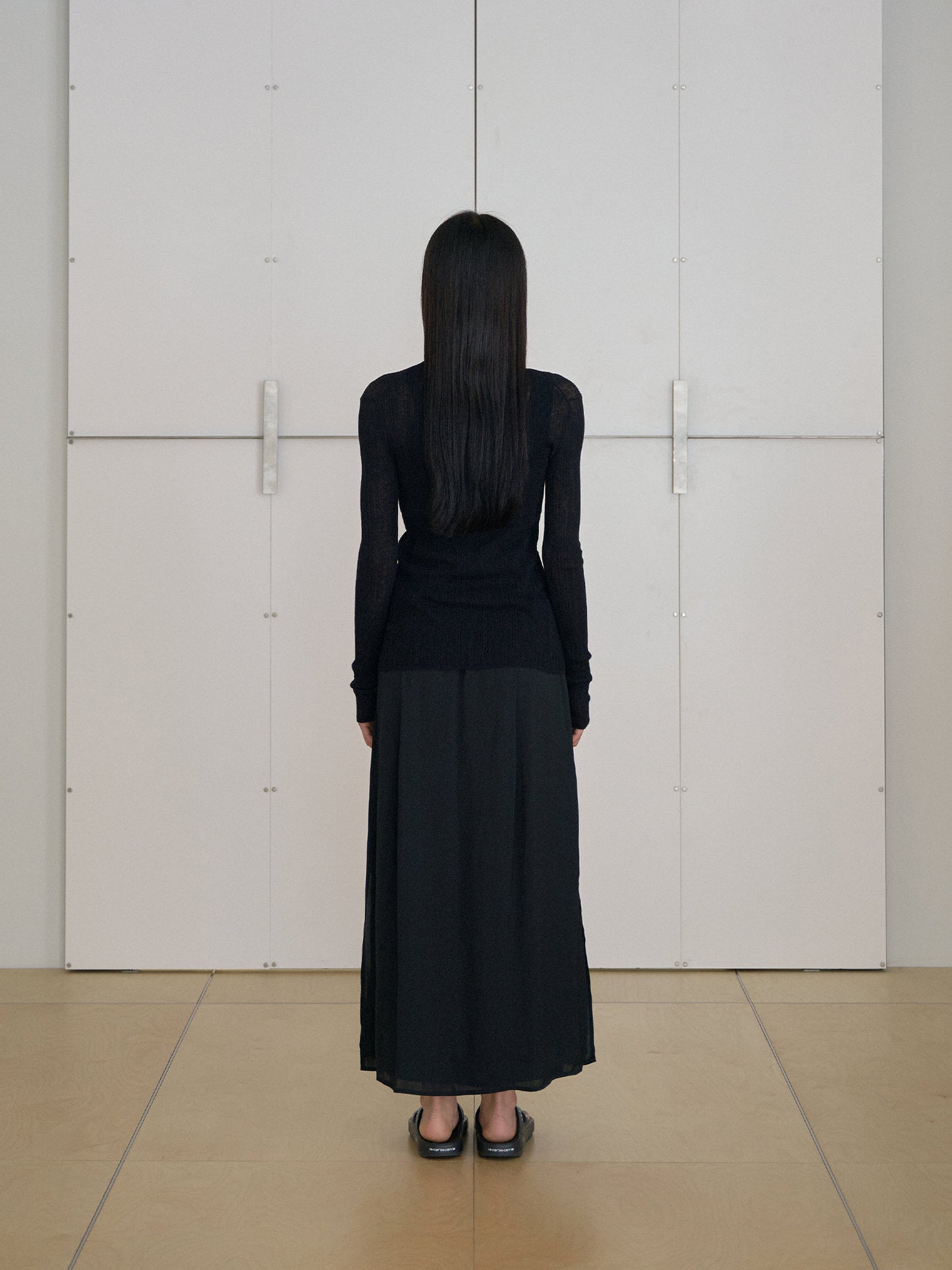 Multi Rib Cardigan - Black