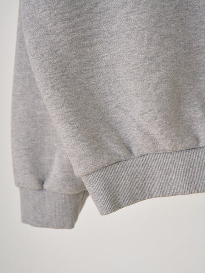 Raw Edge Sweatshirt - Gray 8