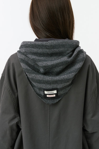 SIGNATURE LABEL KNIT SCARF, STRIPE