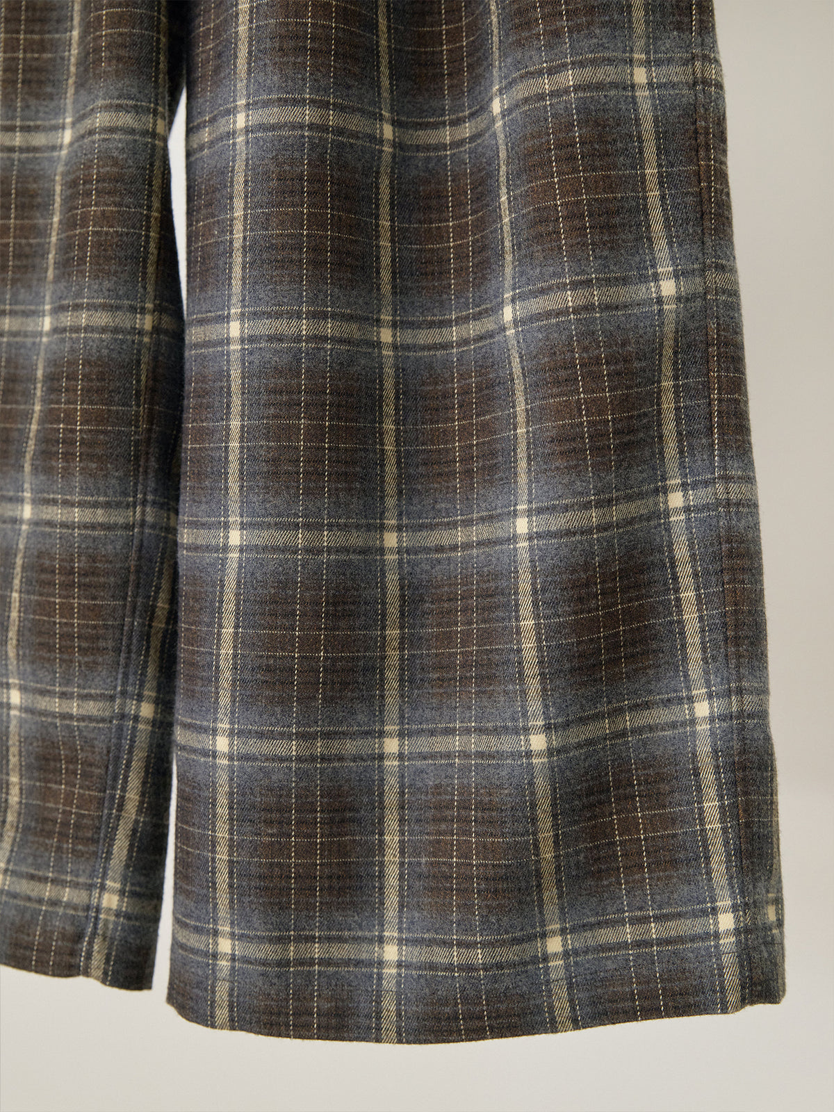 Side String Check Pants - Khaki 12