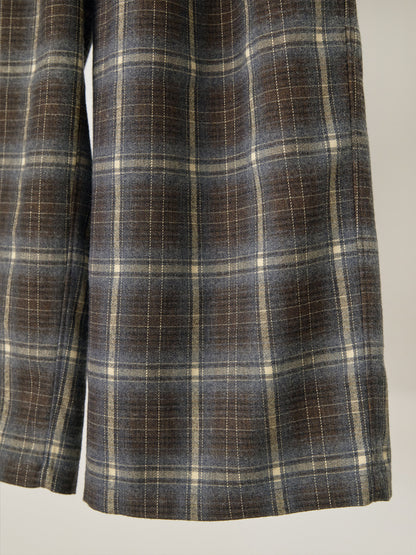 Side String Check Pants - Khaki 12