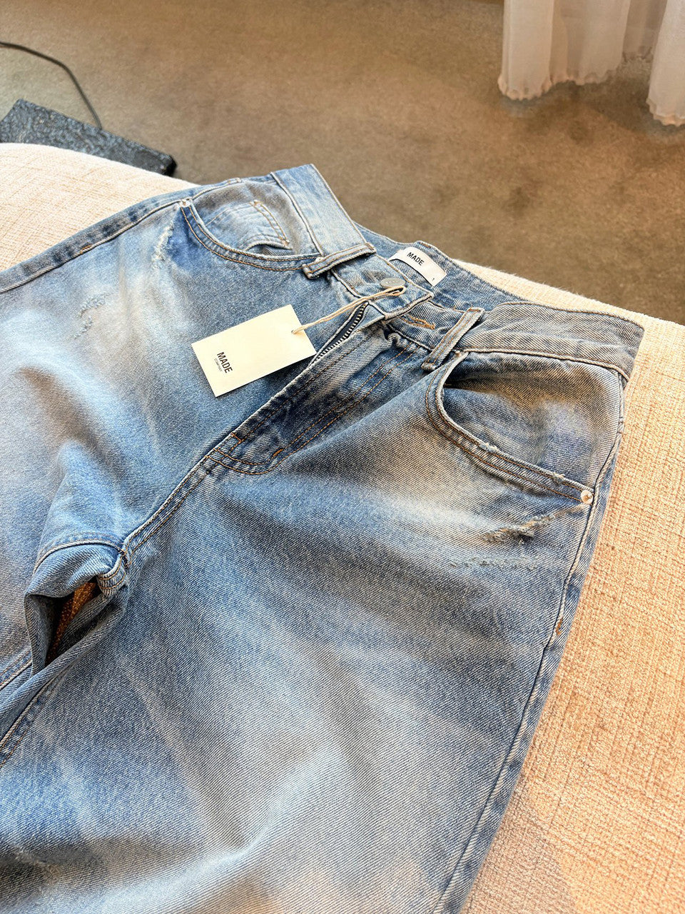 【A MA:DE】Sage denim pants