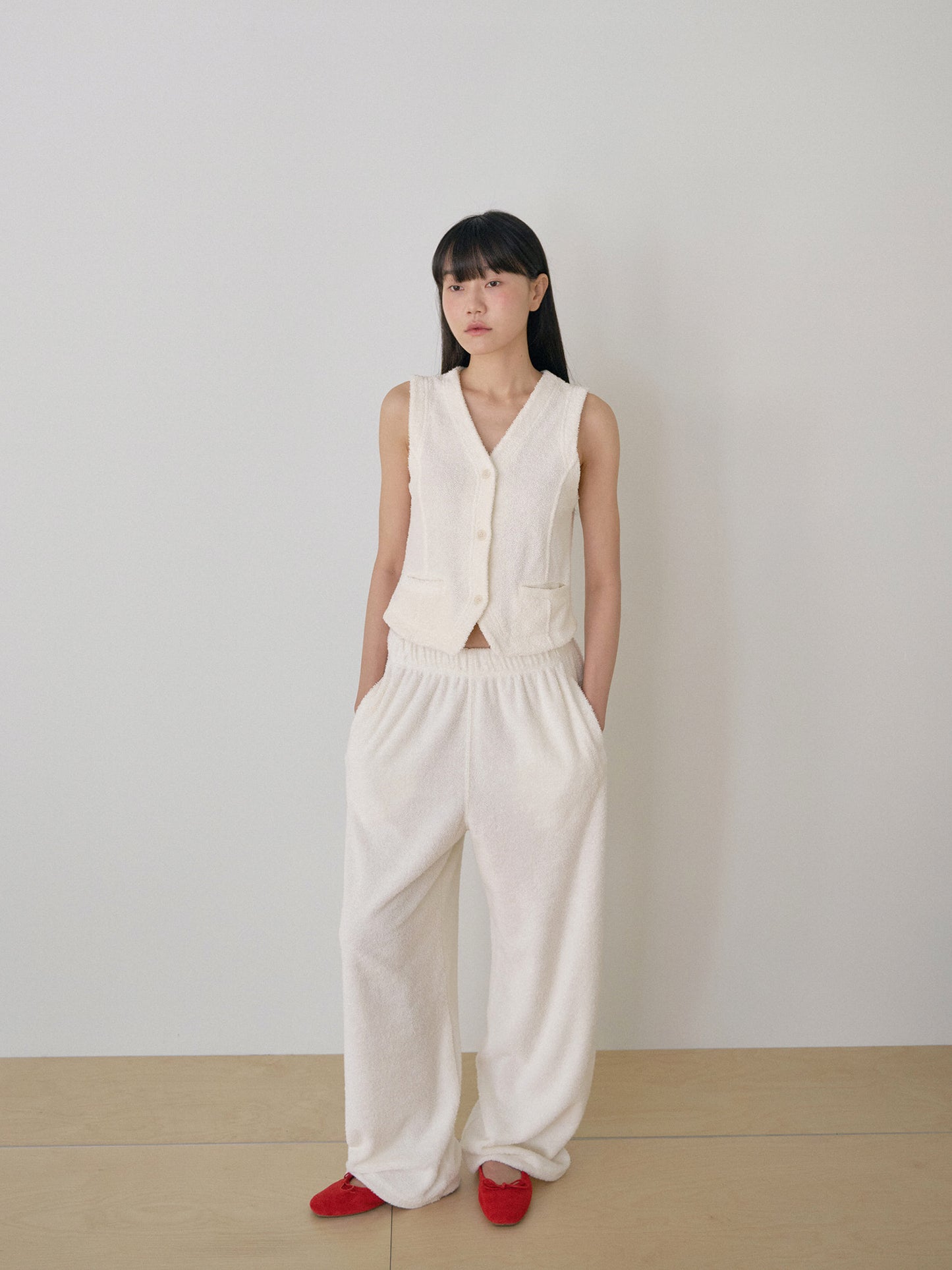 Terry Sweat Pants - Ecru