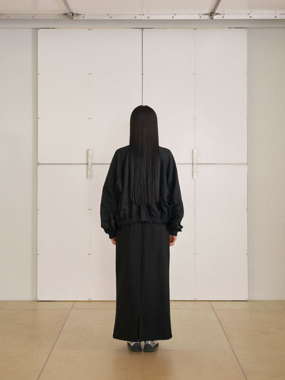 MARAN Center Slit Sweat Skirt - Black 商品画像14/19