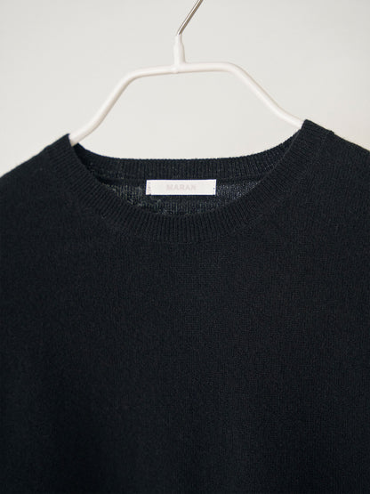 MARAN Cashmere Round Pullover - Black 商品画像17/19