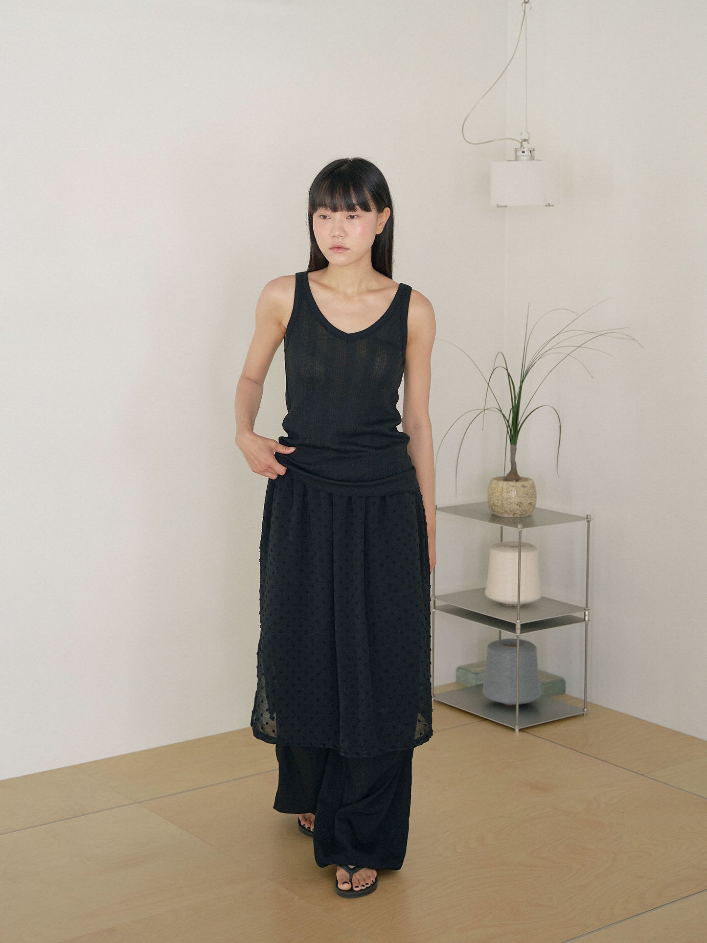 Summer V-neck Sleeveless - Black
