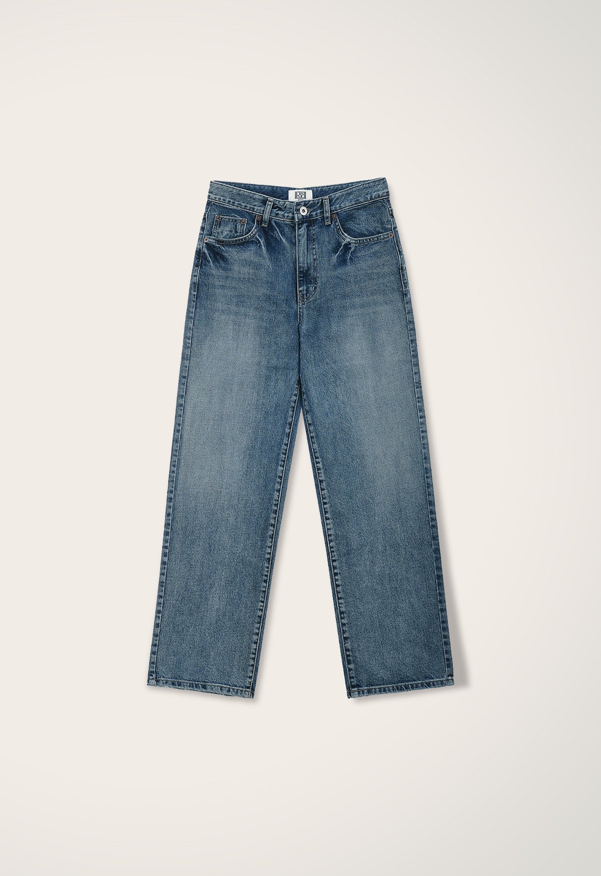 Soft Wash Straight Denim Pants
