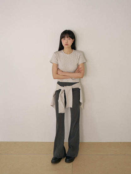 Pigment Flare Pants - Charcoal 2