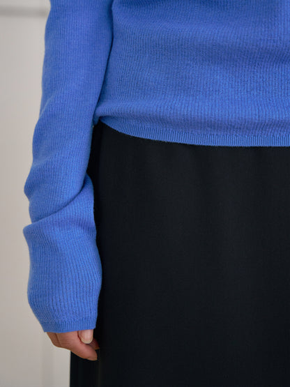 Henley Neck Pullover - Blue 12