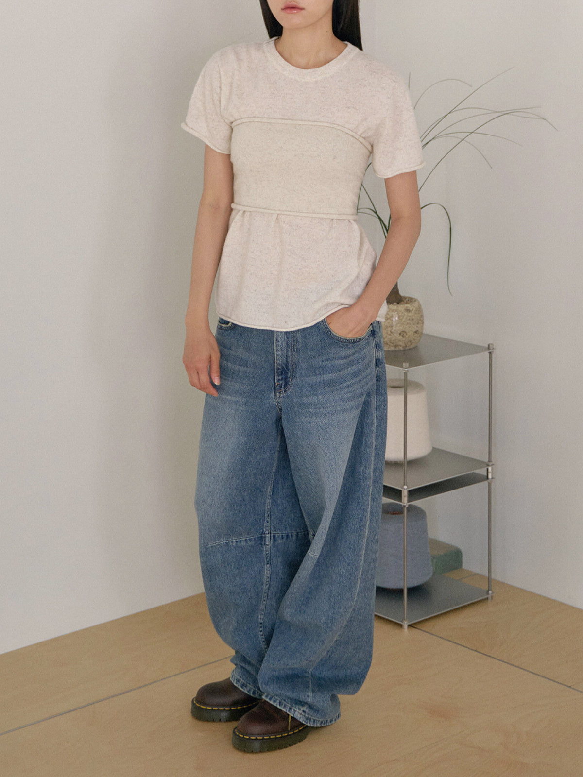 Cashmere Bustier - Oatmeal 7