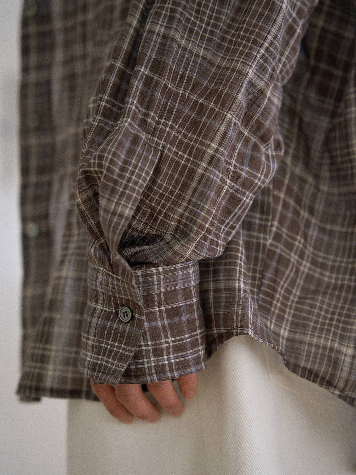 MARAN Check Wire Shirt - Brown 商品画像17/21