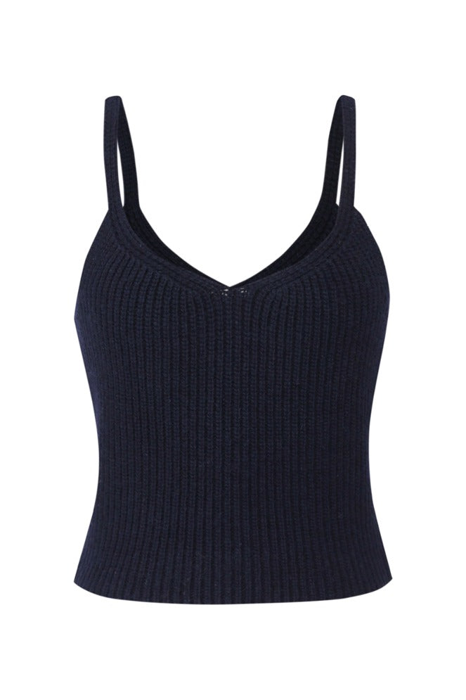 【MORE THAN YESTERDAY】 Strap Wool Knit Top