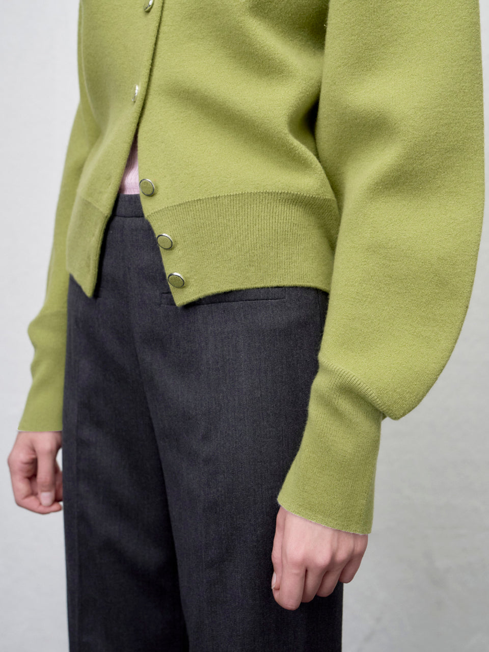 【ARIK. アリク AW】Rigil panel straight pants Dark Grey