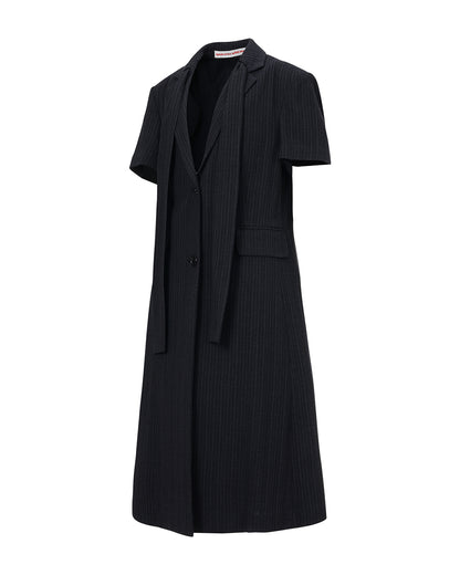 HALF SLEEVE COAT Black