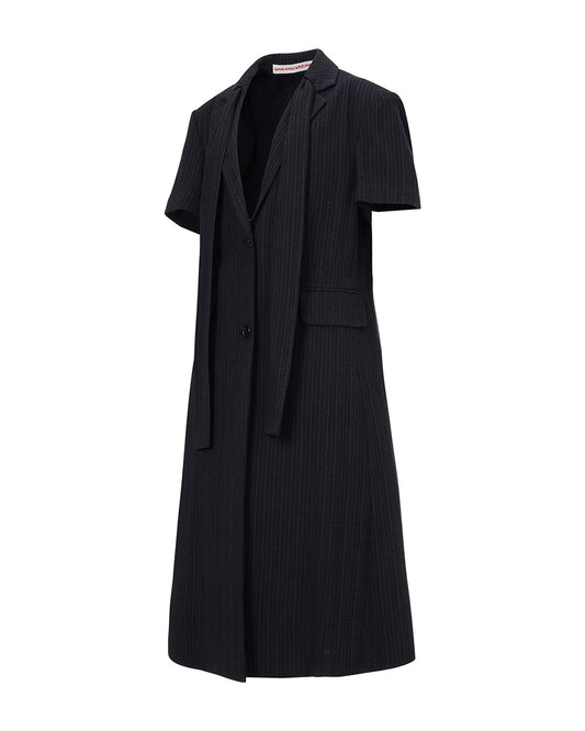 HALF SLEEVE COAT Black