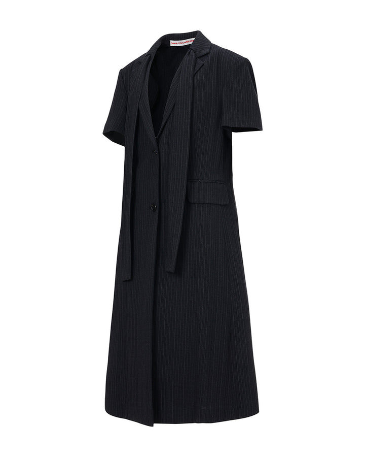HALF SLEEVE COAT Black