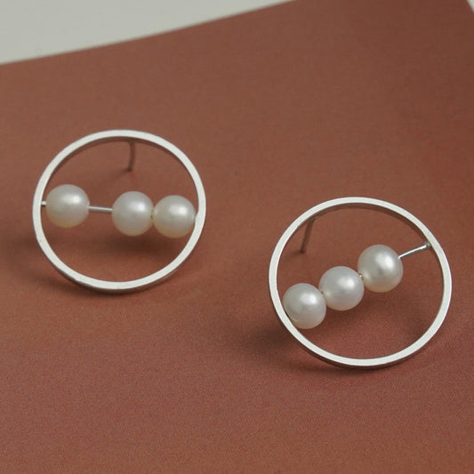 [SUMMER TAG SOL] FRESHWATER PEARL TRAY EARRING