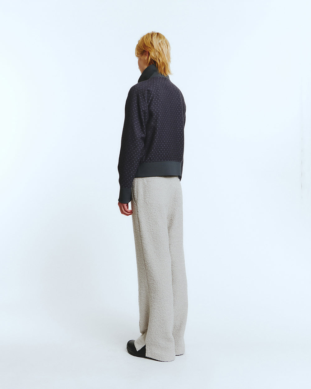 WOOL TRACK JUMPER Purple