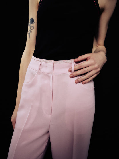 [ARIK.] [24SS] MIRACH layered straight pants Orchid Pink