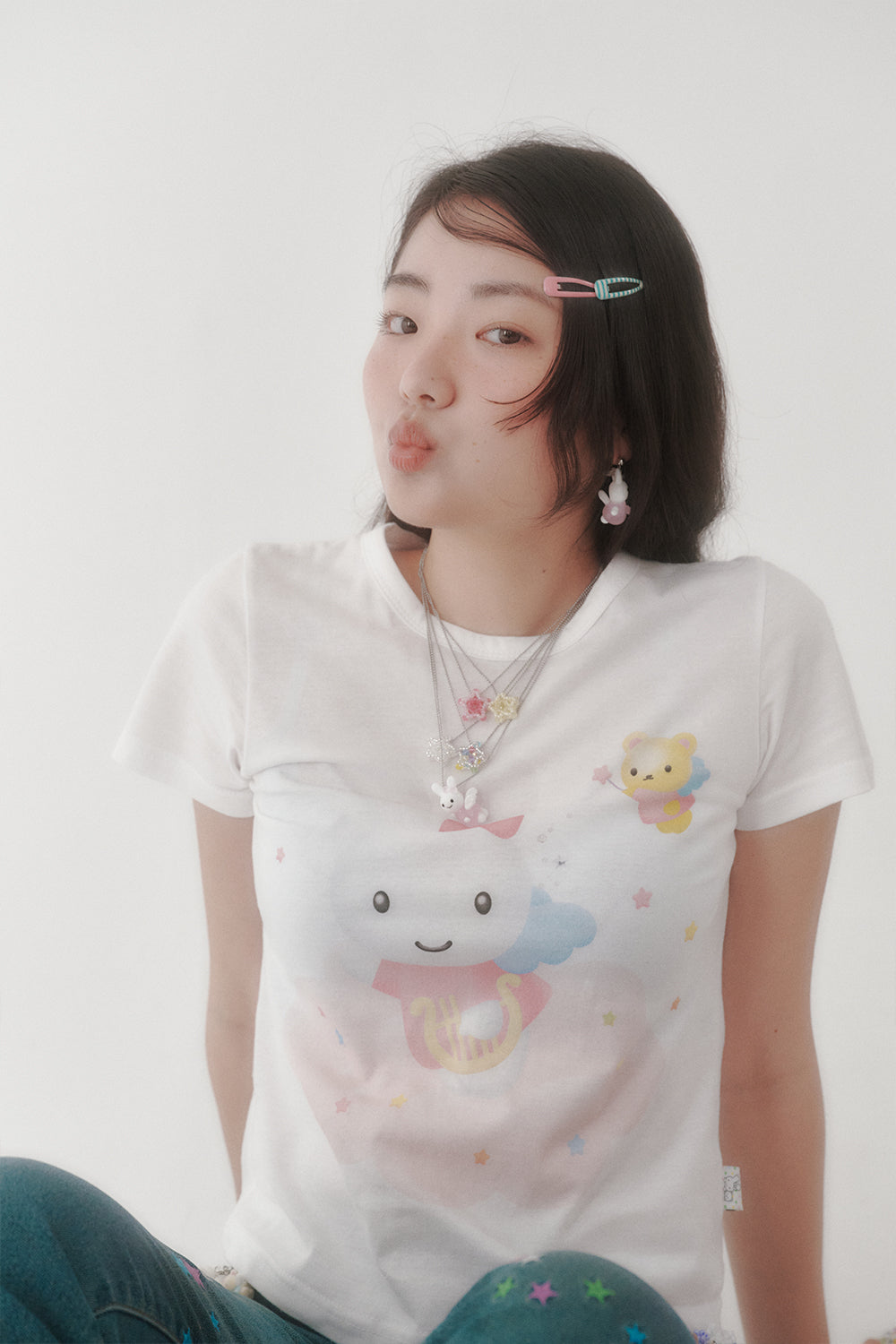 [X YOUNGART] Angel KIDDY&amp;JINI T-Shirt