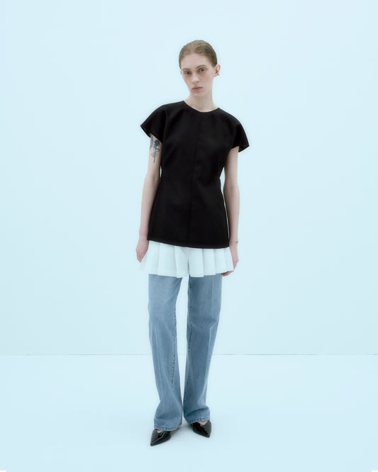 【ARIK. アリク】[25SS] AIN silk blouse top Black