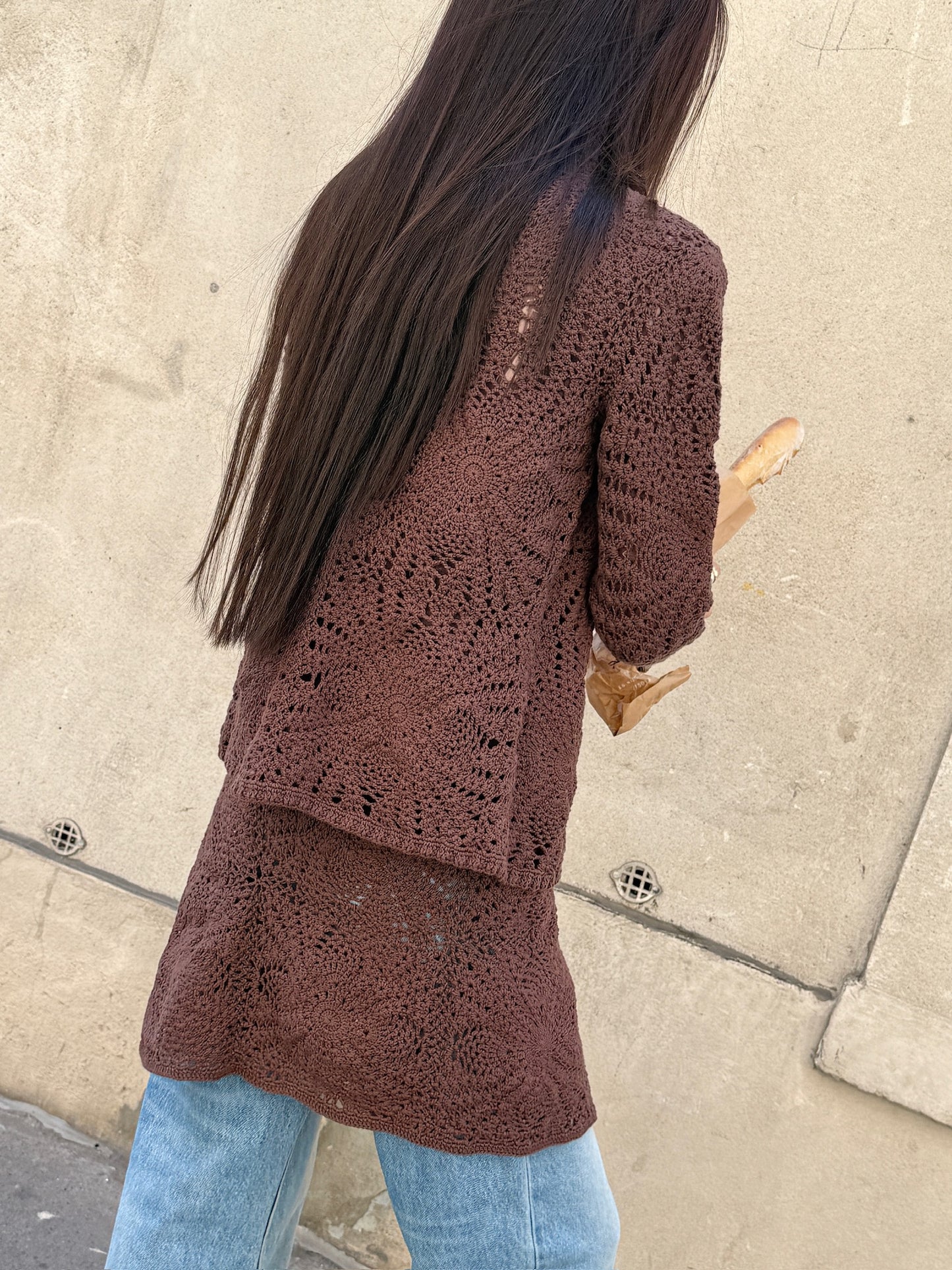 Openwork Cardigan