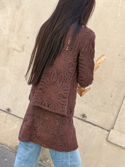 Openwork Cardigan