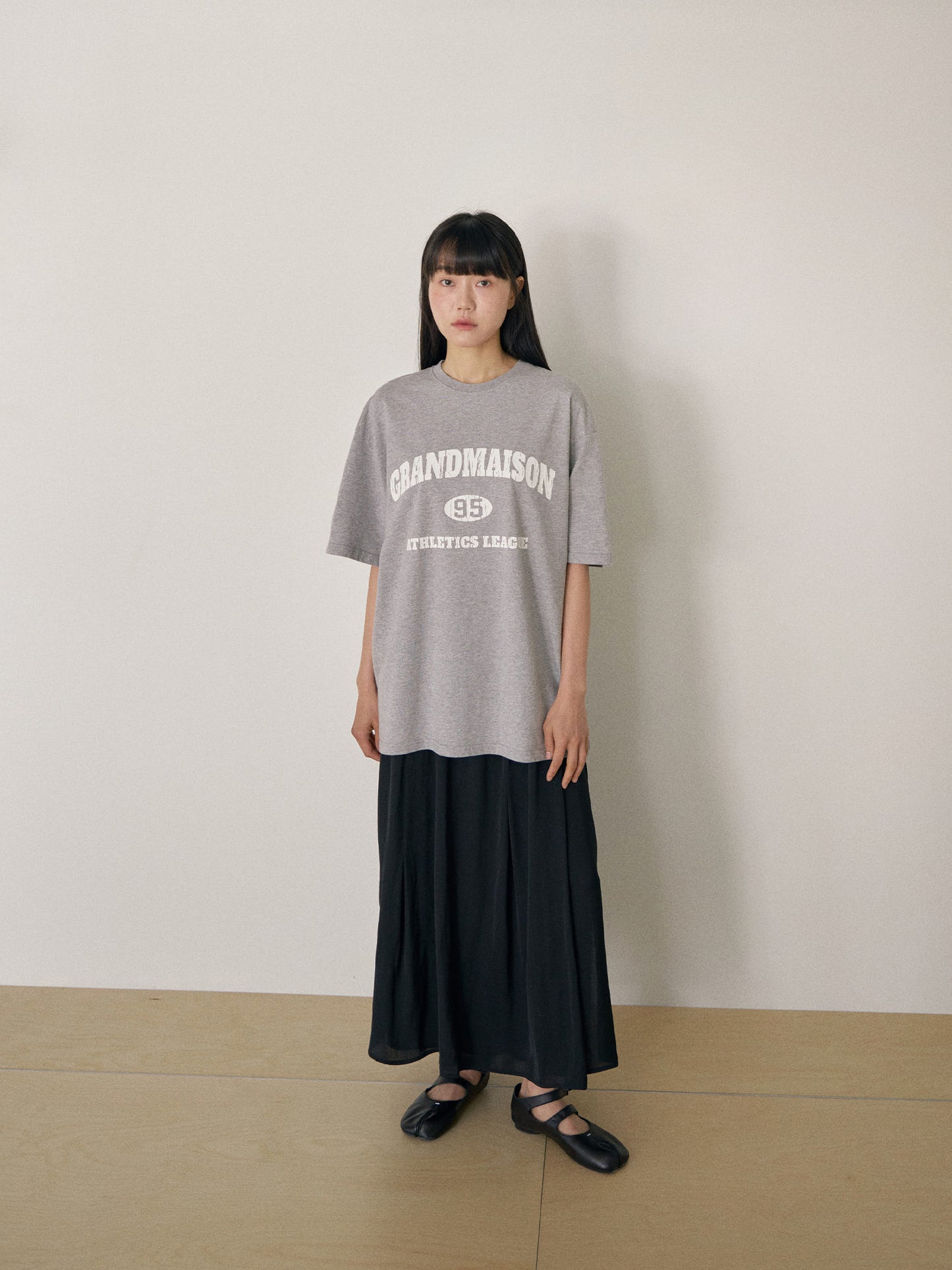 Crack Lettering Short Sleeve - Gray