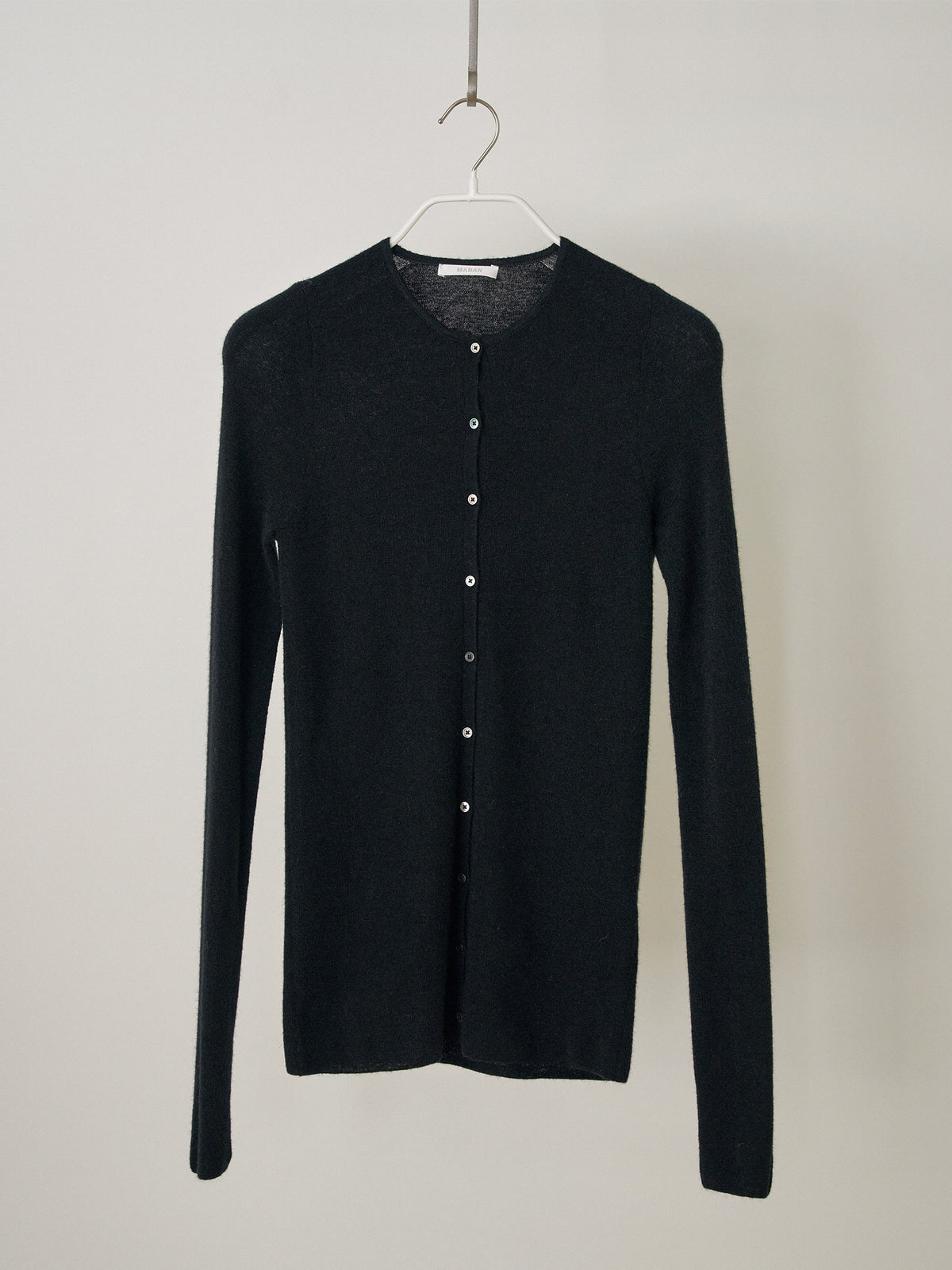 MARAN Alpaca Button Cardigan - Black 商品画像18/21