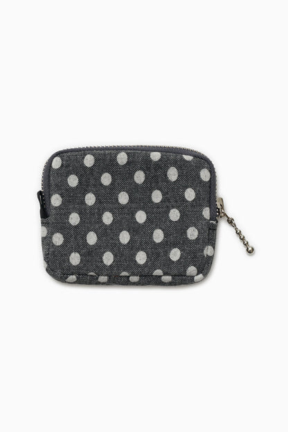 BUTTON POINT COIN WALLET, CHARCOAL DOT