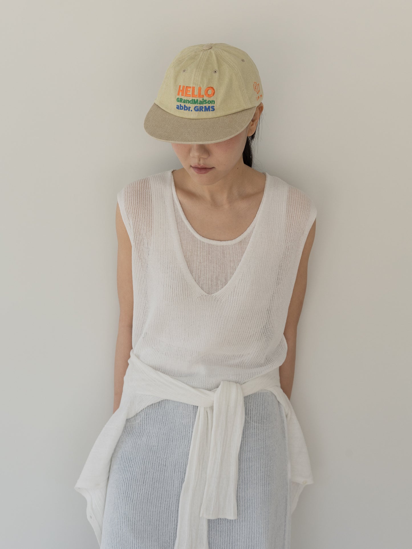 Grand Maison Washed Ball Cap - Yellow
