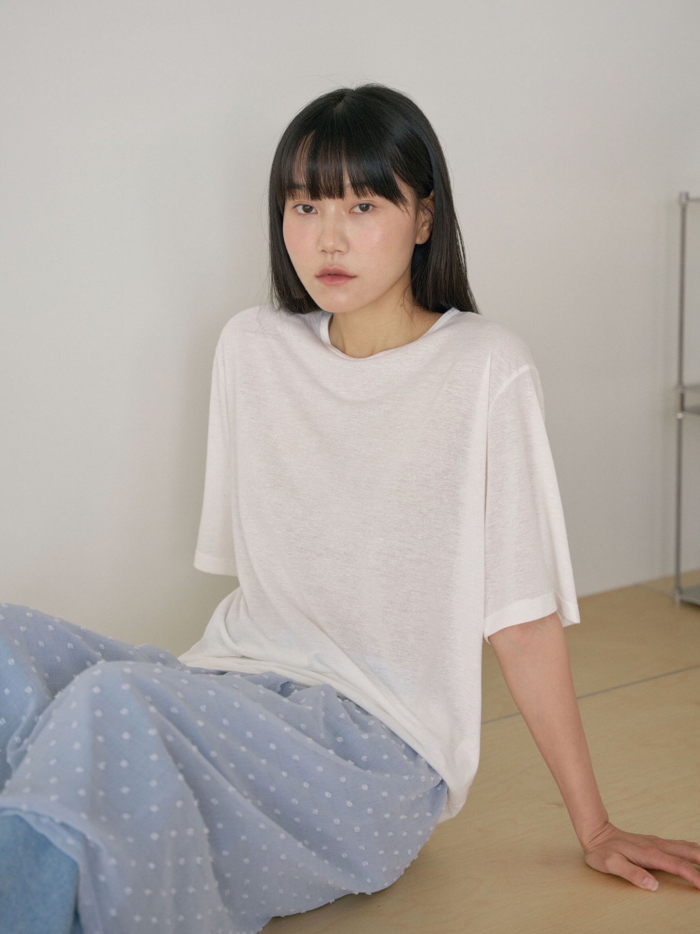Linen Loose Short Sleeve - Ivory
