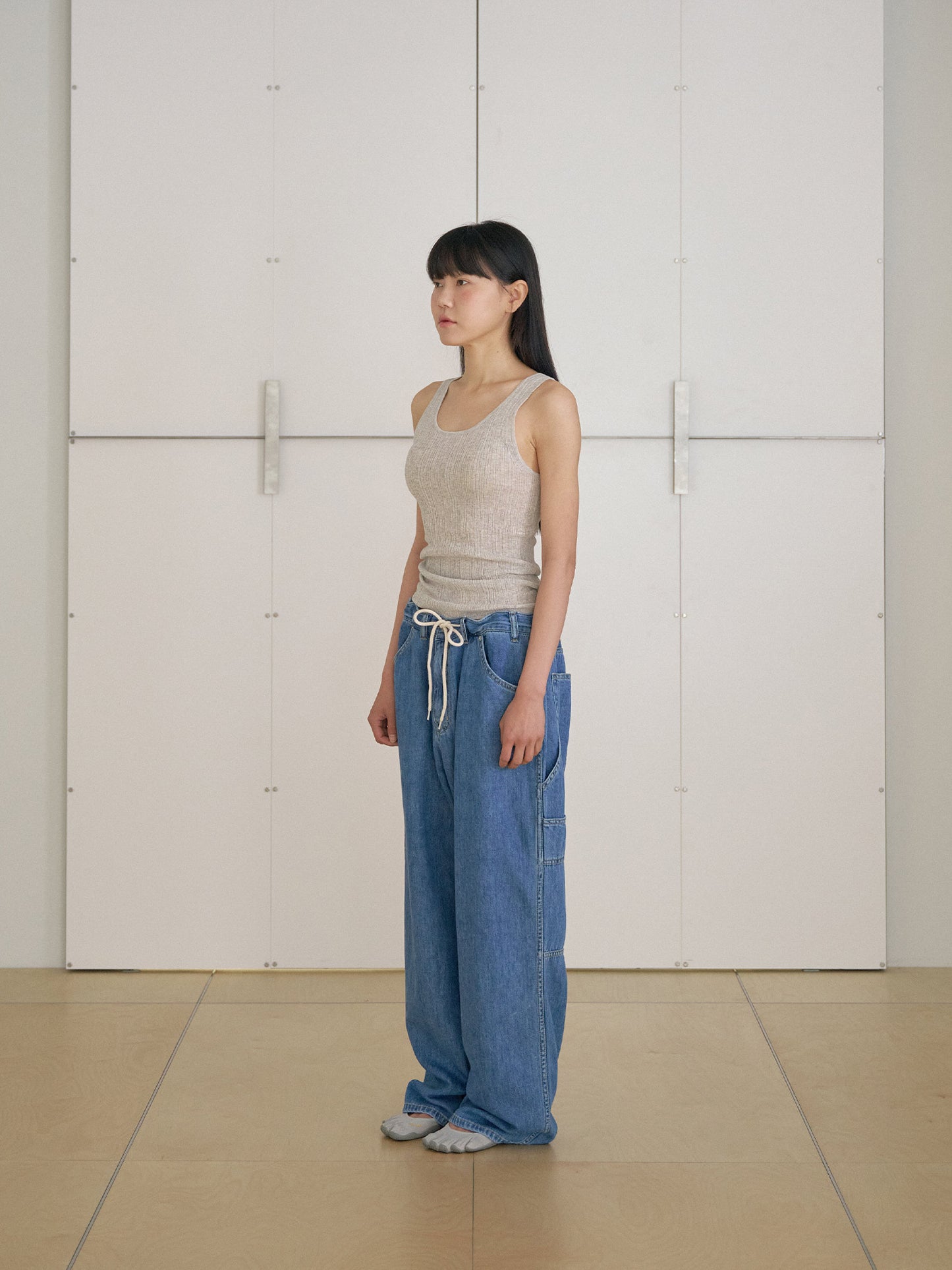 Multi Rib Sleeveless - Gray