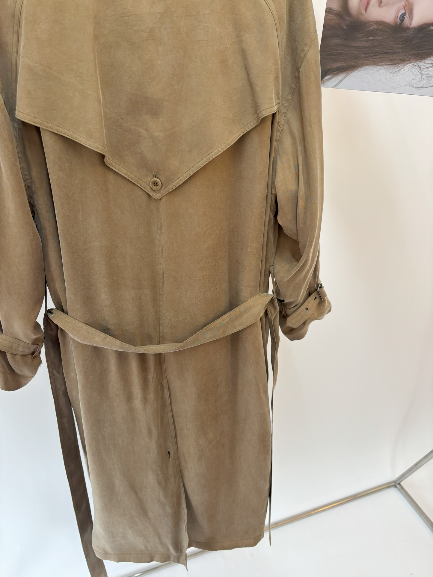 Eyelet Trench Coat