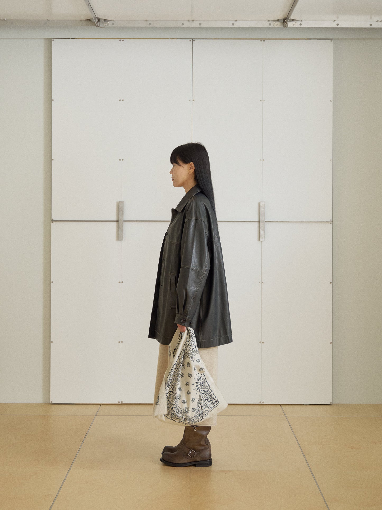 Pigment Square Bag - Beige