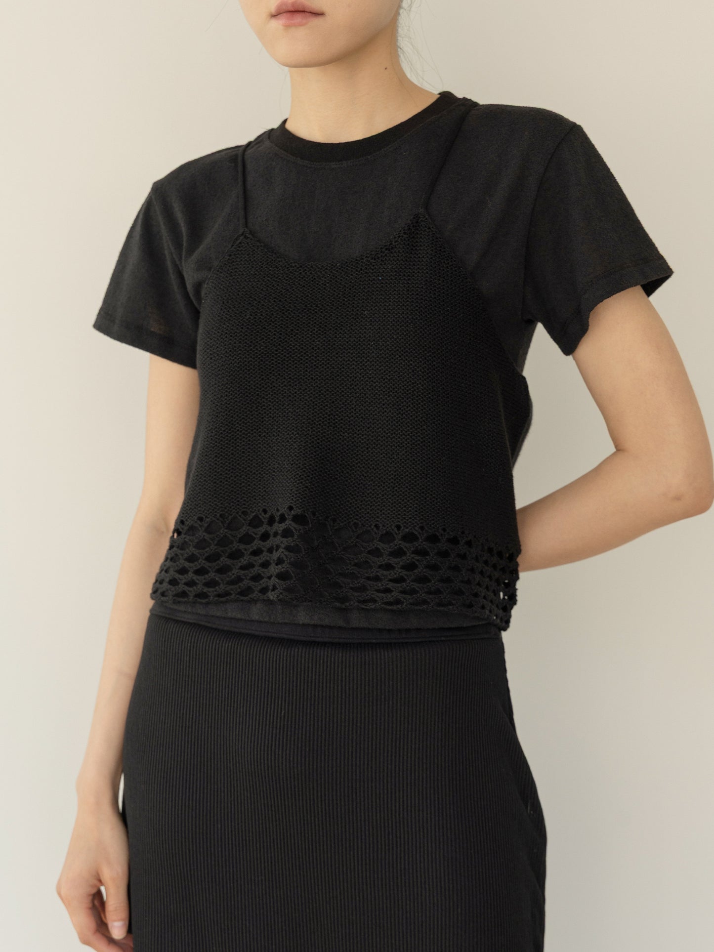 Block Sleeveless-BLACK