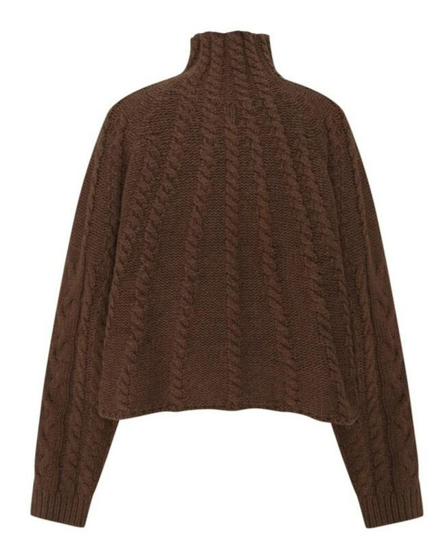 [MORE THAN YESTERDAY] Cable Turtleneck Knit