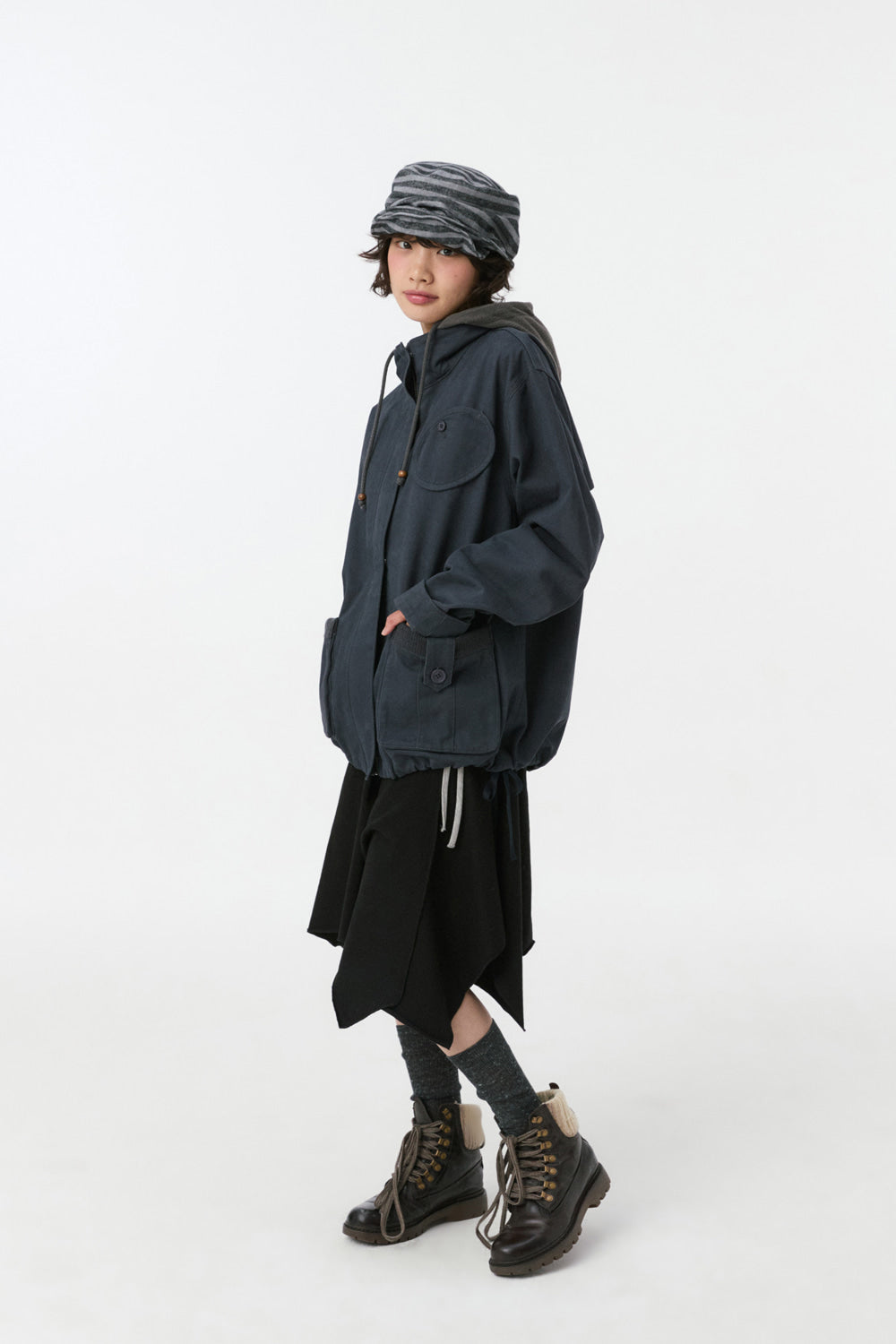 VINTAGE COTTON CASQUETTE, STRIPE