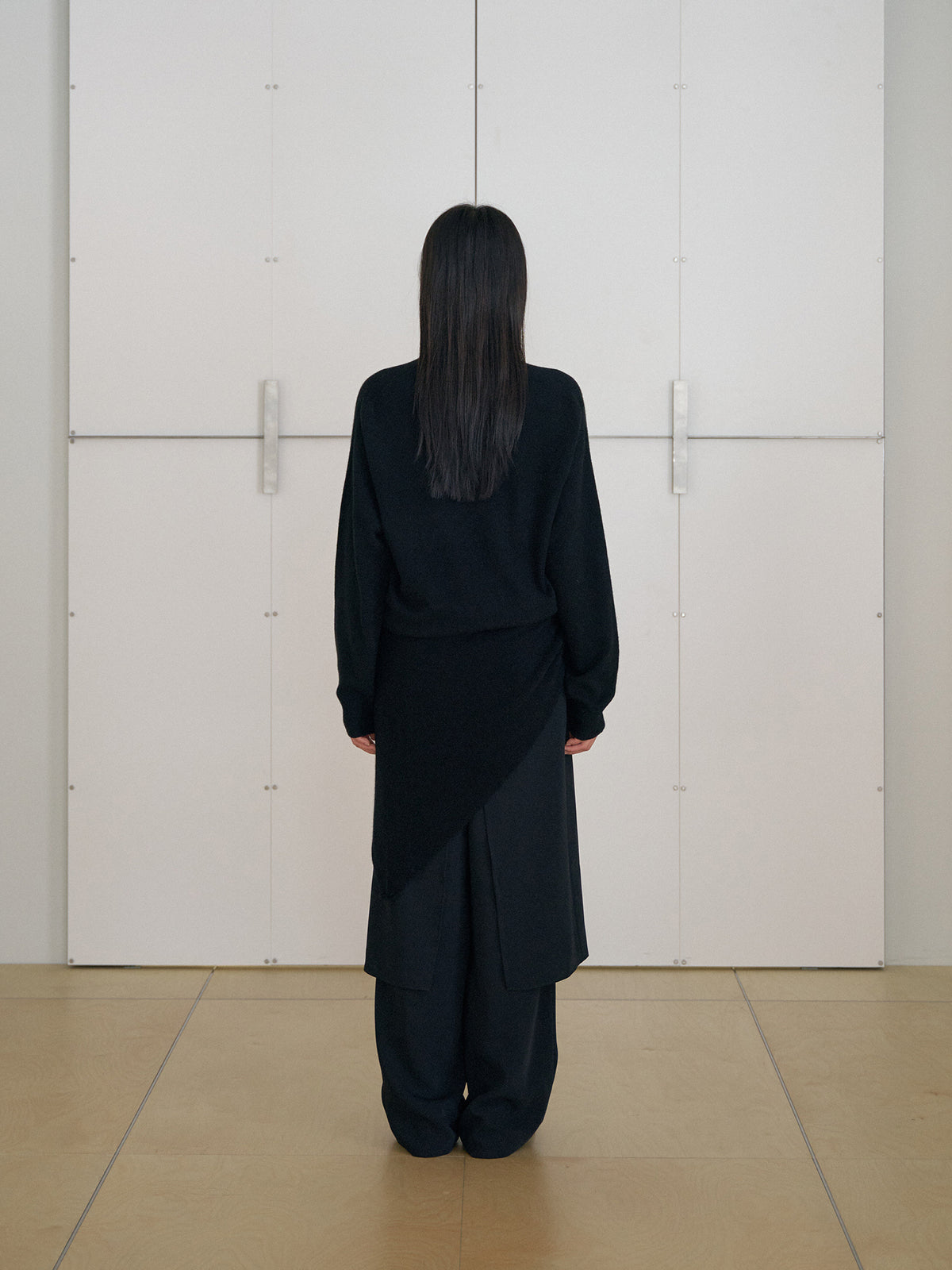 MARAN Cashmere Blend V-neck Pullover - Black 商品画像14/19