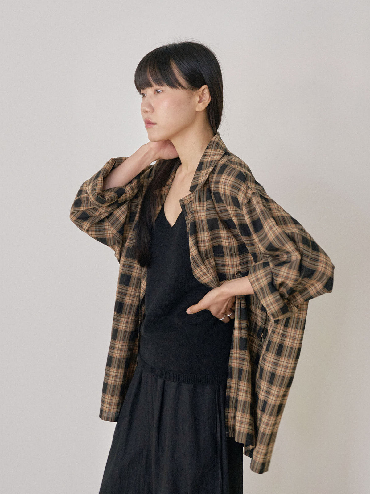 MARAN Check Flap Jacket - Black 商品画像14/21