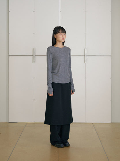 MARAN Finger Hole Long Sleeve - Charcoal 商品画像17/21