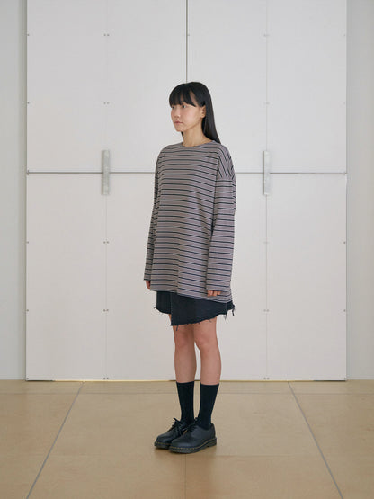 MARAN Bridge Boat Neck Long Sleeve - Charcoal 商品画像13/19