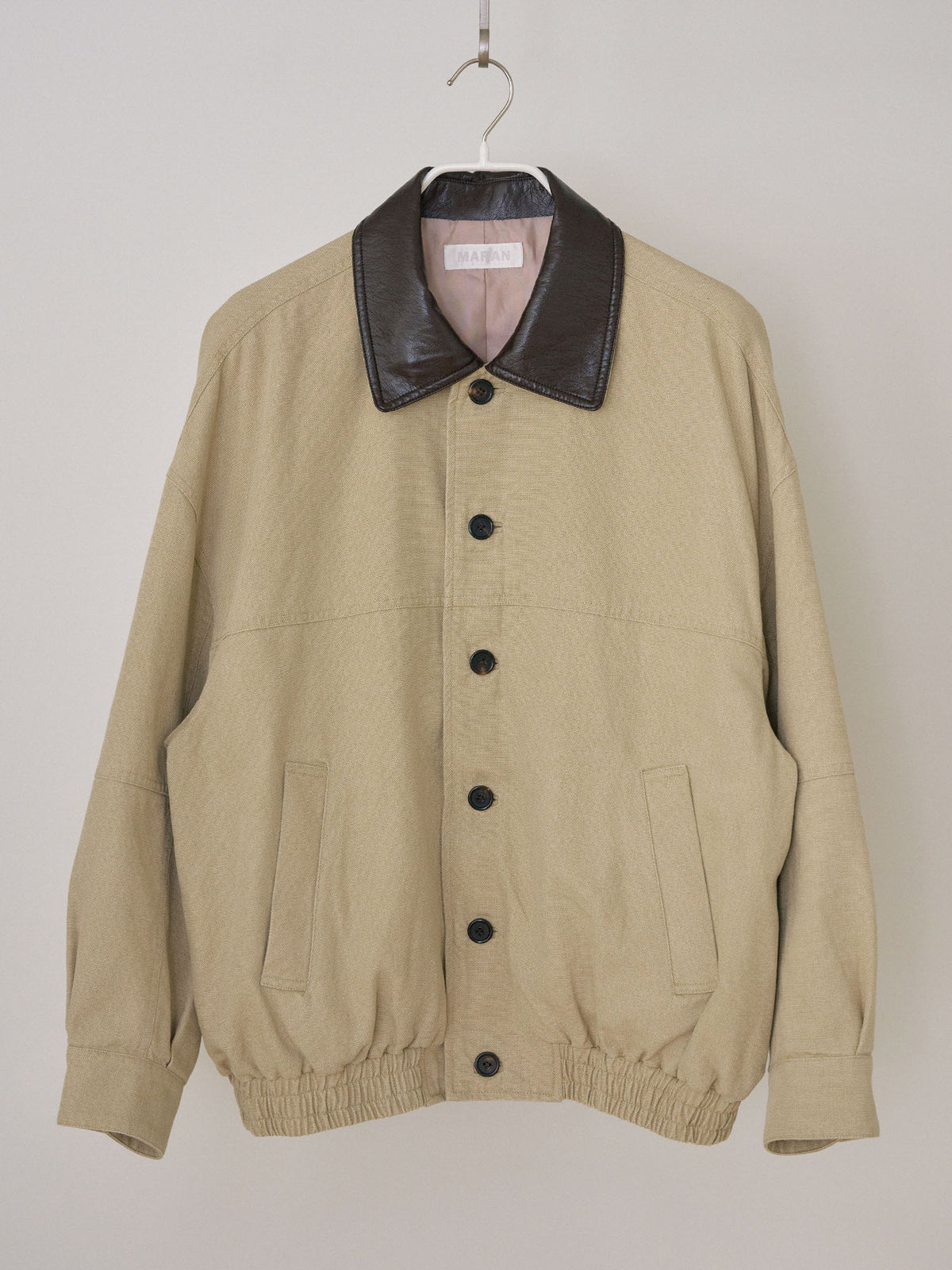 Washed Oxford Blouson - Beige 10
