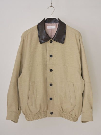 Washed Oxford Blouson - Beige 10