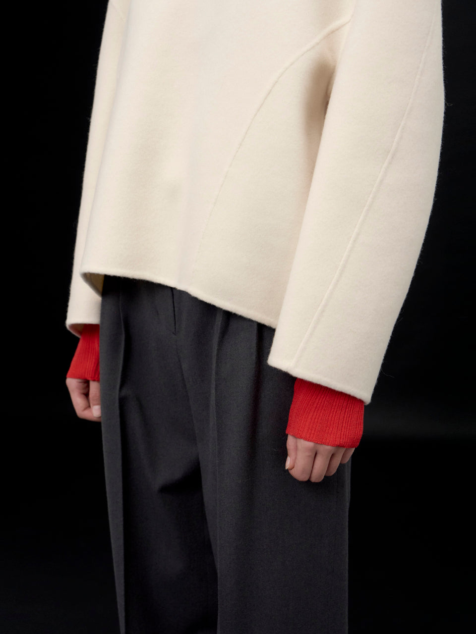 【ARIK. アリク AW】Sarin wool pullover jumper Cream