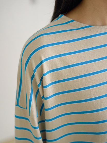 Bridge Boat Neck Long Sleeve - Beige 8
