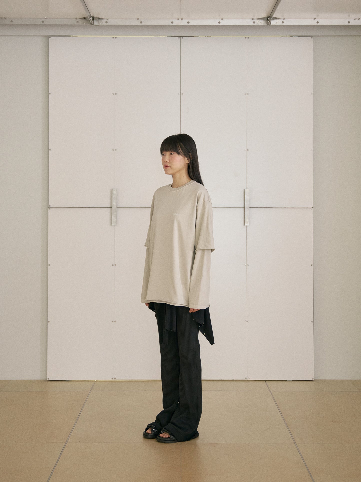 Pigment Layered Long Sleeve - Beige