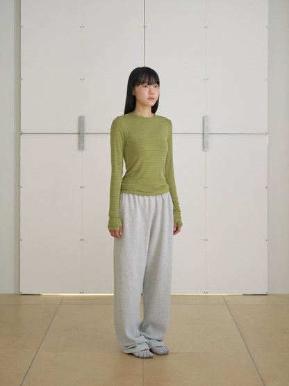 MARAN Current Waffle Sweatpants - Light Gray 商品画像17/21